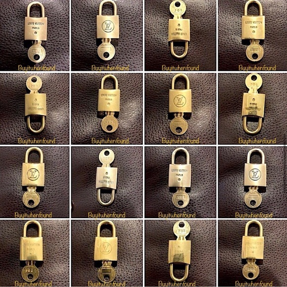 LOUIS VUITTON Lock Key 200 Series (Multiple Options) LV Lock Key AUTHENTIC HTF - Picture 4 of 17